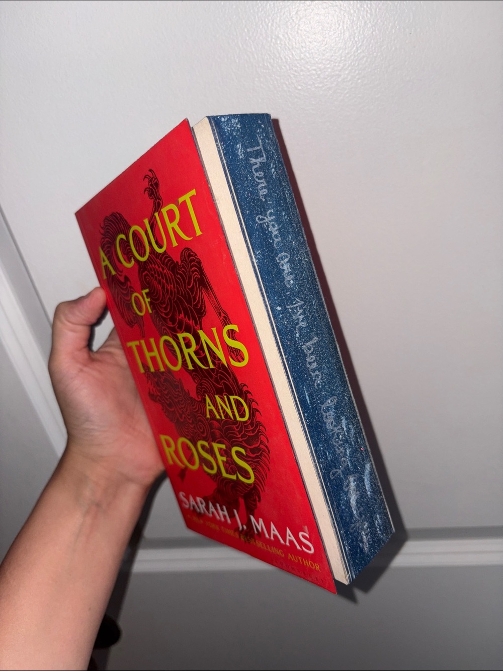 Red and Blue Decorative Book - A Court of Thorns and Roses